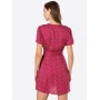 Bizance Paris Kleid 'EILA' in pink / dunkelpink / weiß