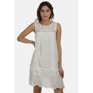 DreiMaster Vintage Kleid in weiß