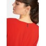 Fadenmeister Berlin Abendkleid Kleid mit 1/2-Arm in rot