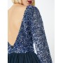 LACE & BEADS Kleid 'Carrey' in navy