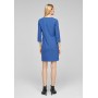 s.Oliver BLACK LABEL Kleid mit femininem Ausschnitt in blau