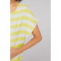 Soccx Blusenshirt mit Streifenmuster in gelb