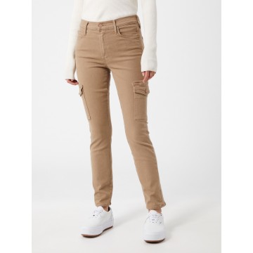 MOTHER Jeans 'The Mid Rise Dazzler' in beige