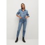 MANGO Jeans 'Newmom' in blue denim