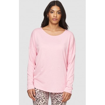 Cotton Candy Langarmshirt 'PETRA' in pink