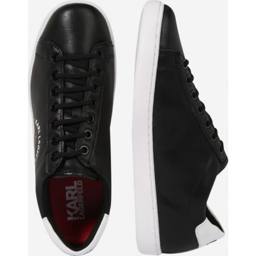 Karl Lagerfeld Sneaker 'KUPSOLE II Maison Karl Lace' in schwarz / weiß