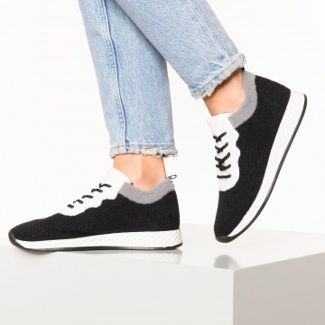 LA STRADA Sneaker in schwarz / weiß
