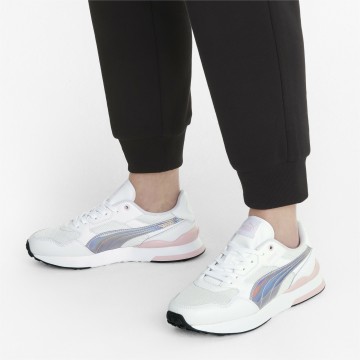 PUMA Sneaker 'R78 Future Iridescent' in gelb / lila / pink / weiß