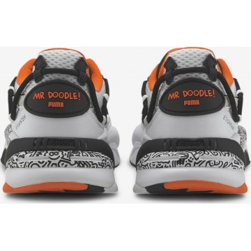 PUMA Sneaker in grau / orange / schwarz / weiß