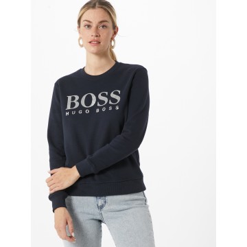 BOSS Casual Sweatshirt 'Elaboss' in nachtblau / silber