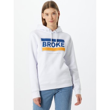 EINSTEIN & NEWTON Sweatshirt 'Broke Brun Hilde' in blau / weiß