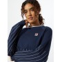FILA Sweatshirt 'HELAINE' in dunkelblau / weiß