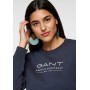 GANT Sweatshirt in dunkelblau / weiß