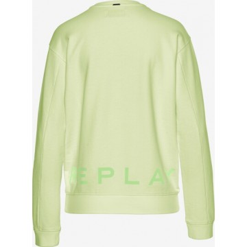 REPLAY Sweatshirt in pastellgelb / hellgrün