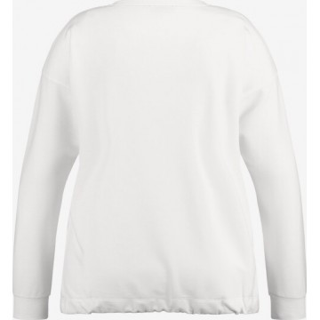 SAMOON Sweatshirt in mischfarben / weiß