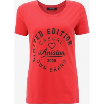 Aniston CASUAL Shirt in rot / schwarz