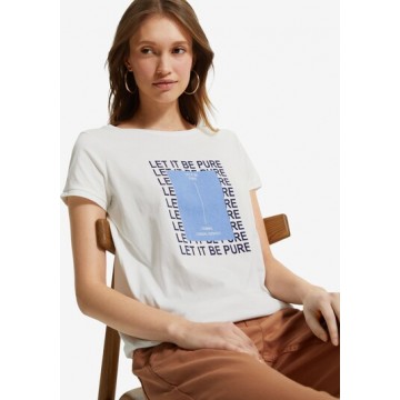 Ci comma casual identity T-Shirt in blau / schwarz / weiß
