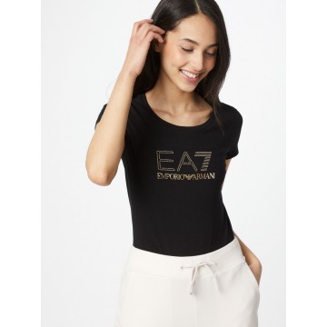 EA7 Emporio Armani T-Shirt in gold / schwarz