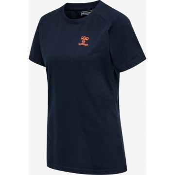 Hummel T-Shirt in navy / dunkelorange