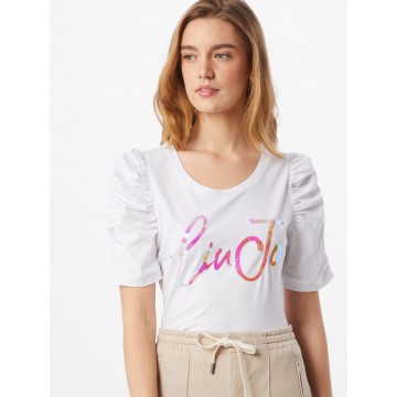 LIU JO JEANS T-Shirt 'MODA' in pink / weiß