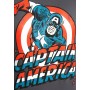LOGOSHIRT T-Shirt 'Captain America' in grau