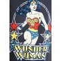 LOGOSHIRT T-Shirt 'Wonder Woman – Stars' in blau / grau / mischfarben
