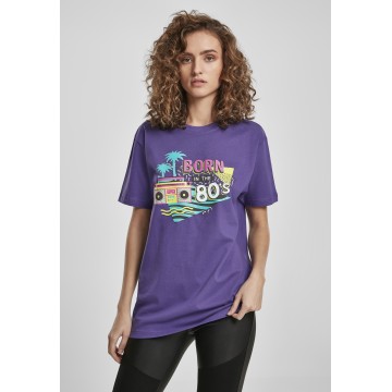Merchcode T-Shirt in türkis / gelb / dunkellila / mischfarben