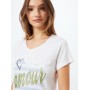 MORE & MORE T-Shirt 'Amour' in hellblau / gold / weiß