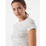 Pepe Jeans T-Shirt 'Cecile' in basaltgrau / weiß