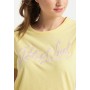 Petrol Industries T-Shirt in gelb / pastellpink