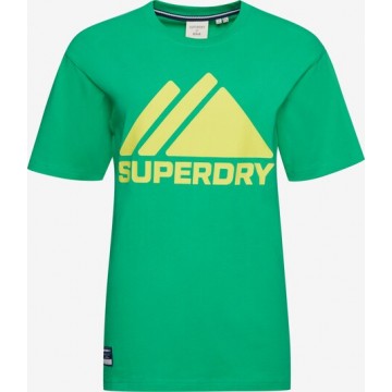 Superdry T-Shirt in gelb / grün