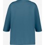 Ulla Popken Ulla Popken Damen große Größen 3/4-Arm-V-Shirt 751175 in hellblau